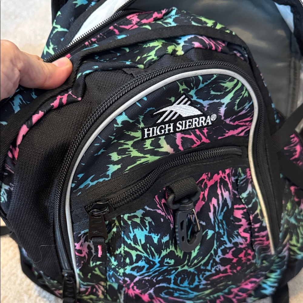 High Sierra Colorful Swirl Backpack - Picture 3 of 4